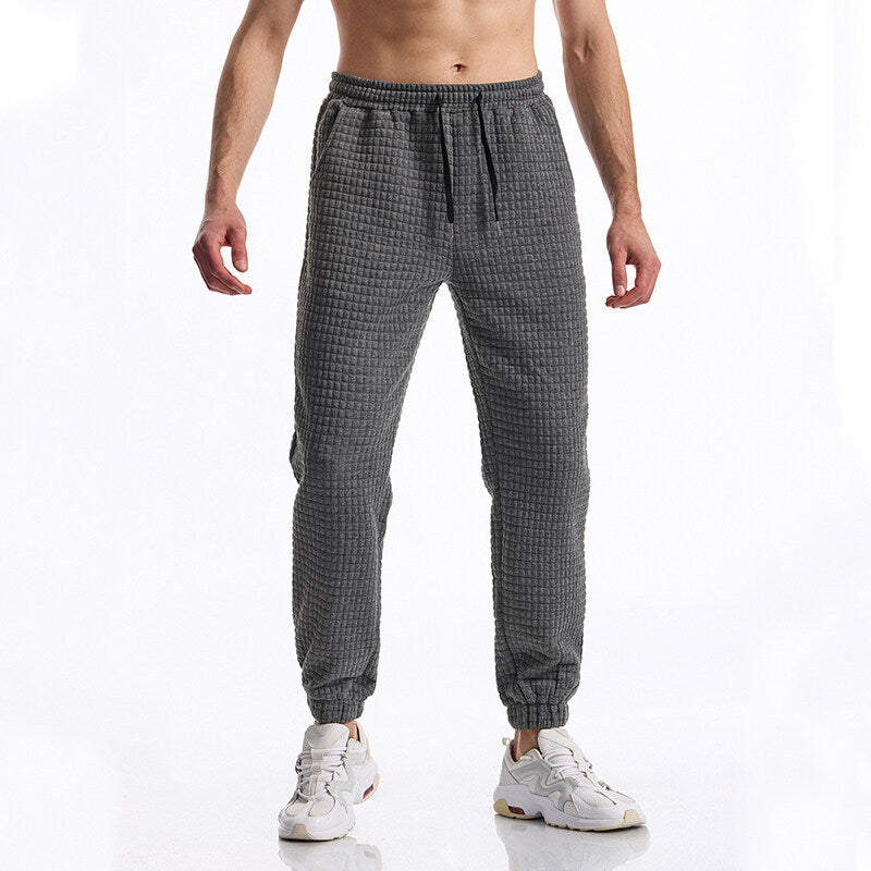 Comfortable sweatpants for men with high waist and elastic comfort Chic and Style