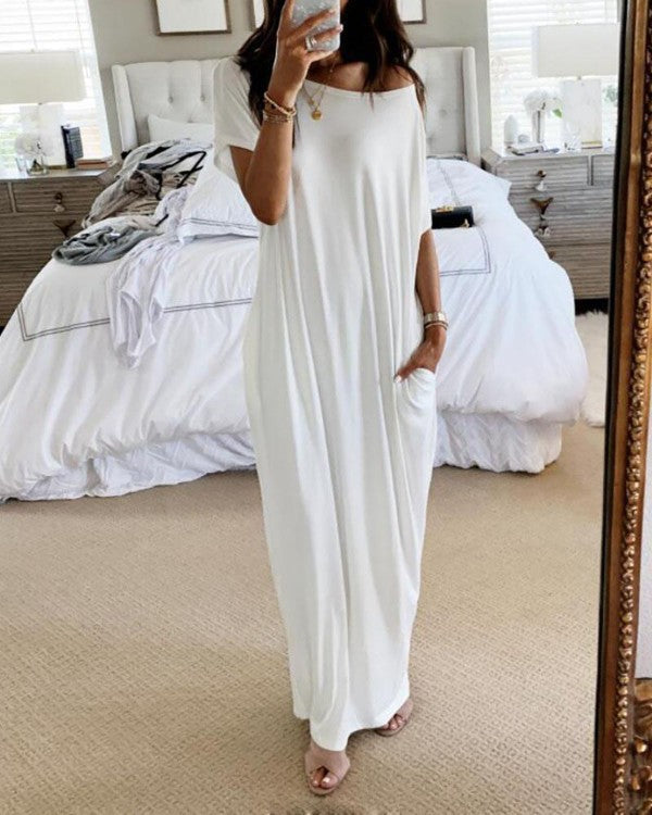 Robe maxi décontractée pour femmes avec coupe ample et poches pratiques Chic und Stil