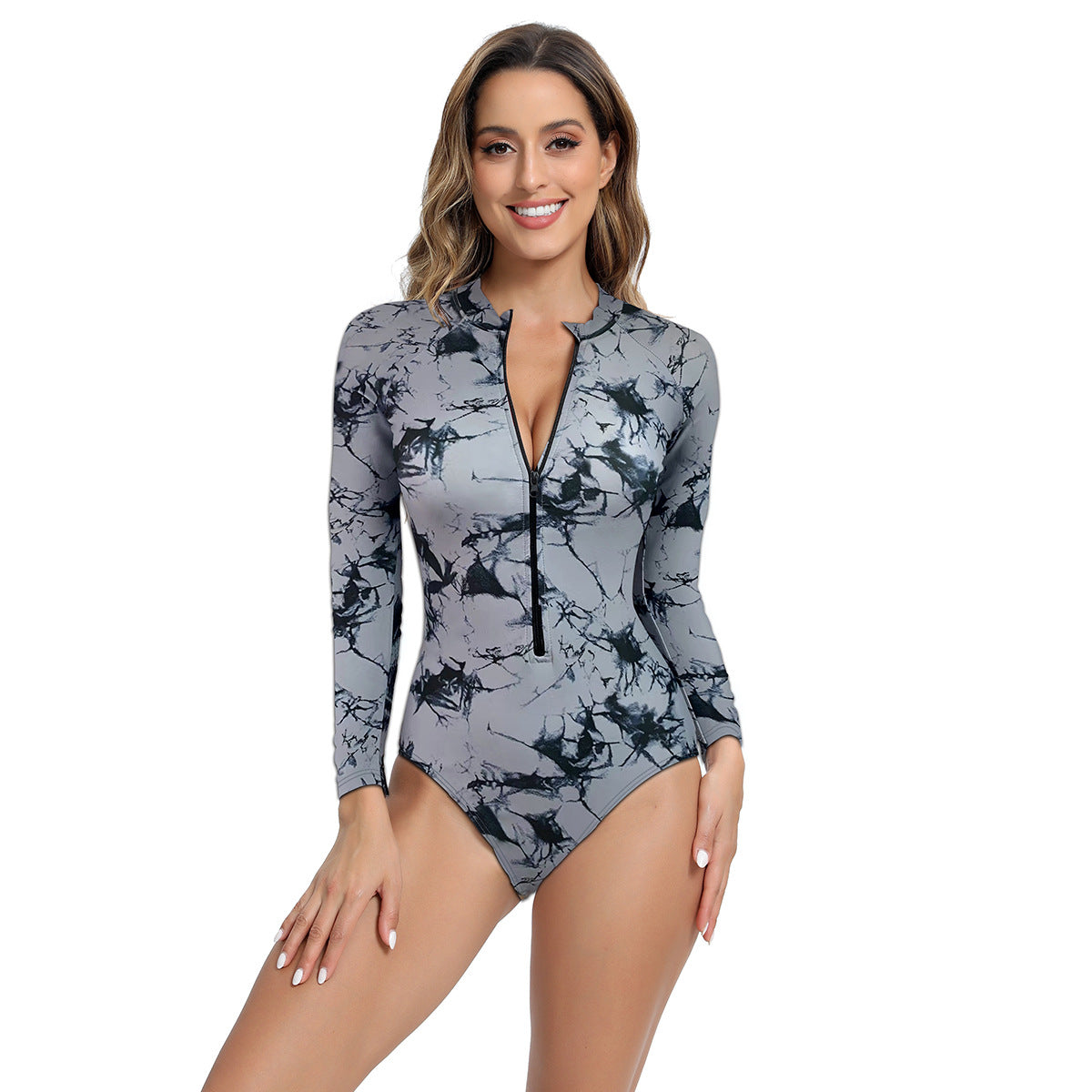 Maillot de bain de protection pour femmes avec fermeture éclair et manches longues Chic und Stil