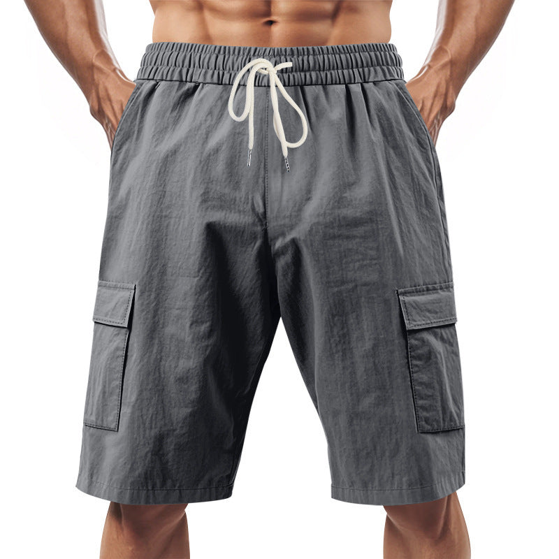 Shorts cargo décontractées pour hommes avec ceinture élastique et poches latérales pratiques Chic und Stil