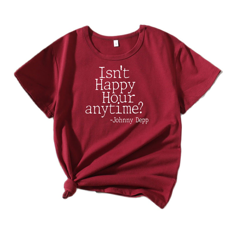 T-shirt graphique citation comédie femmes Chic und Stil