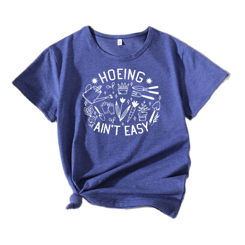 T-shirt humor de jardin décontracté pour dames Chic und Stil