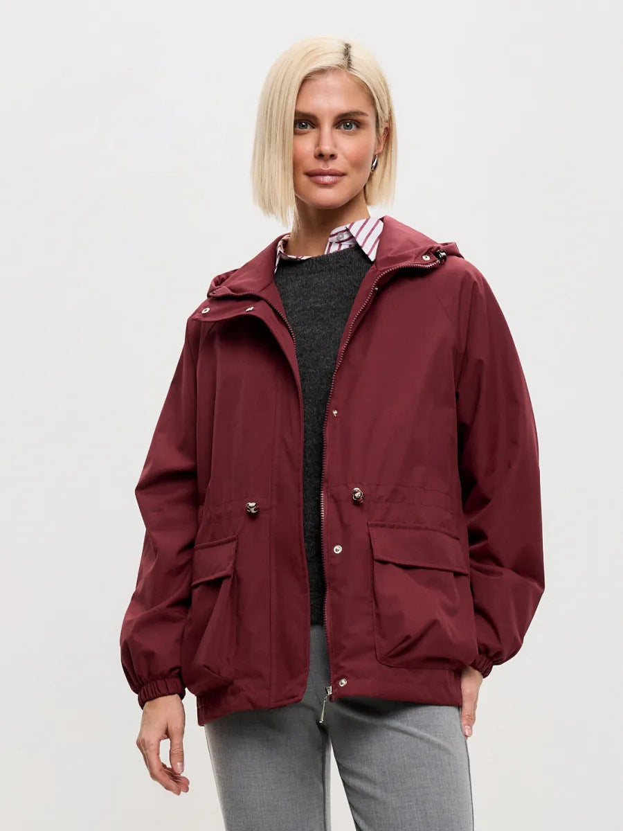 Ladies practical and stylish outdoor jacket with adjustable waist Chic and Style