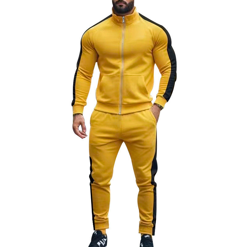 Costume de loisirs sportif pour hommes avec col haut et poches zippées pratiques Chic und Stil