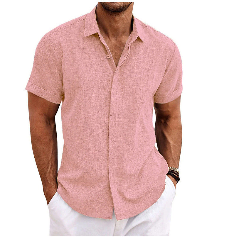 Chemise à manches courtes pour hommes en coton léger avec un confort de port agréable Chic und Stil
