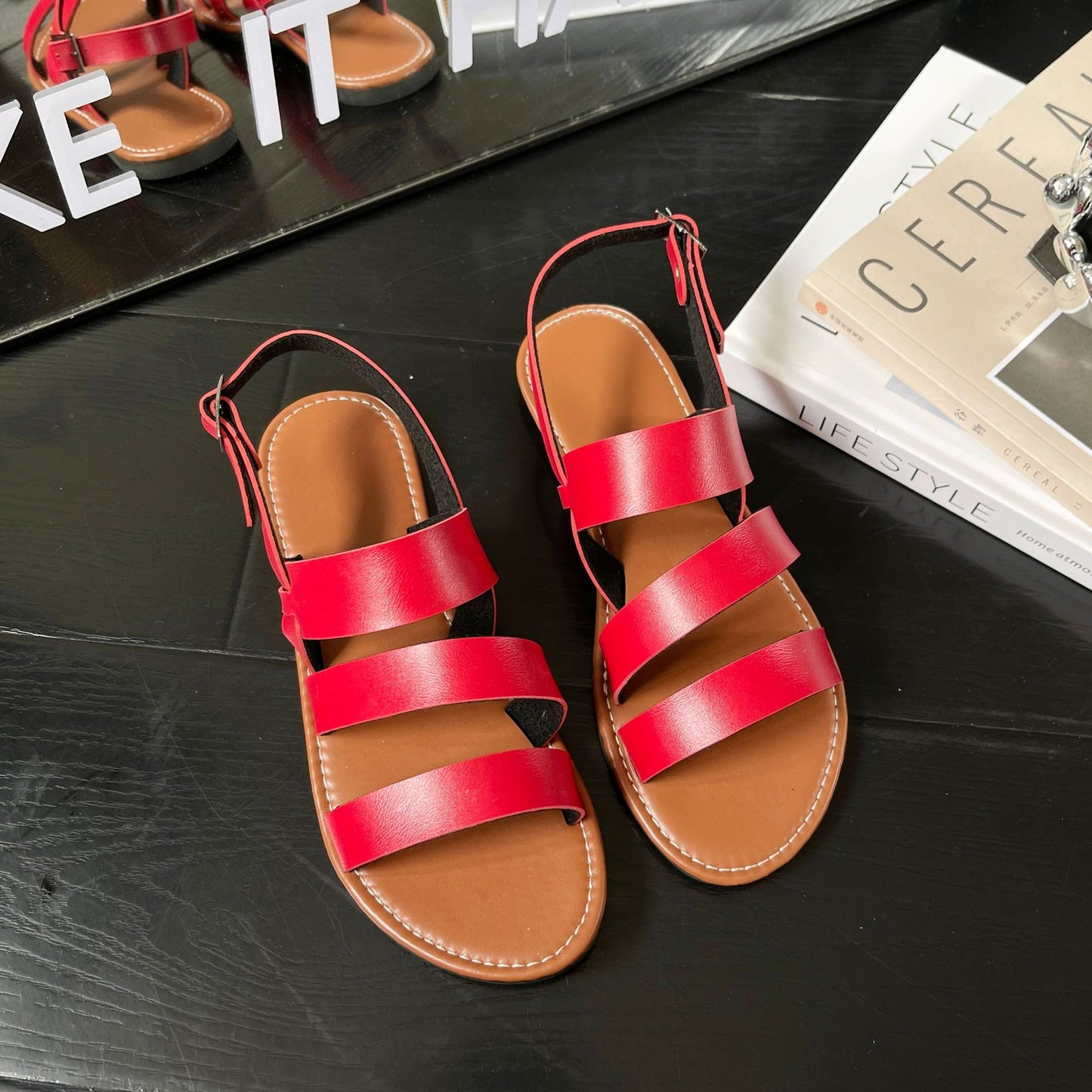 Sandales à brides pour femmes avec semelle anatomique Chic und Stil