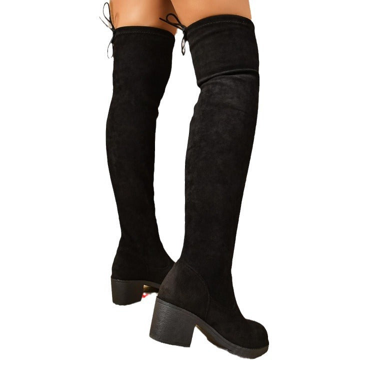 Women's boots with a casual gathered effect Chic und Stil