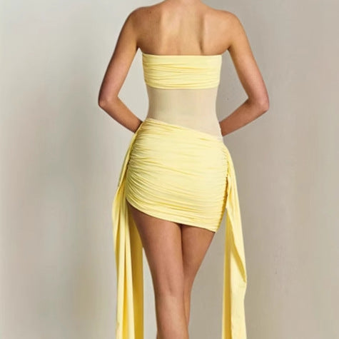 Robe de plage élégante pour femmes avec ajustement élastique et design enroulé raffiné Chic und Stil