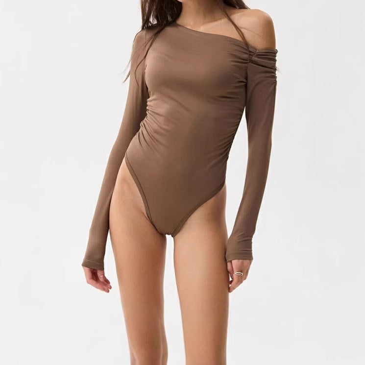 Dames Body à manches longues ajusté Chic und Stil