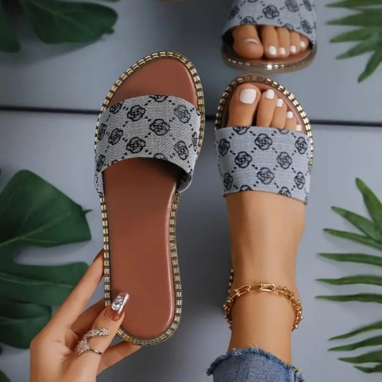 Stylish femmes-casual-slidesandales Chic und Stil