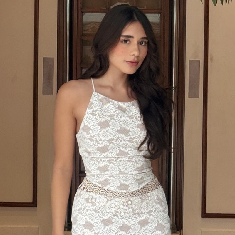 Robe midi bodycon pour femmes avec détails en dentelle Chic und Stil