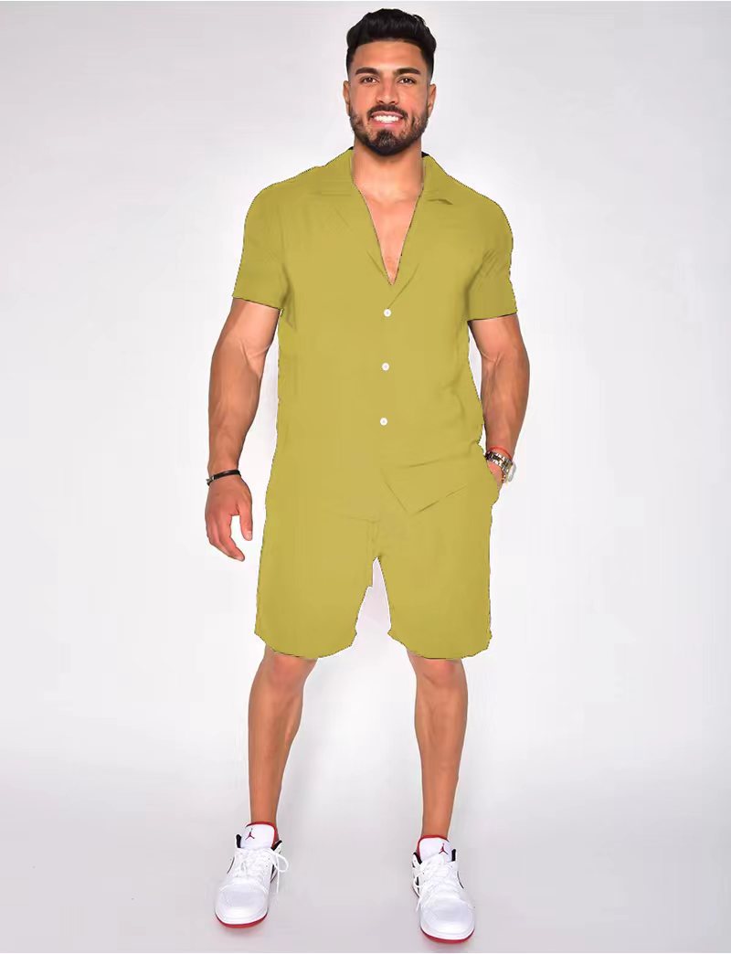 Chemise à manches courtes pour hommes Set Chic und Stil