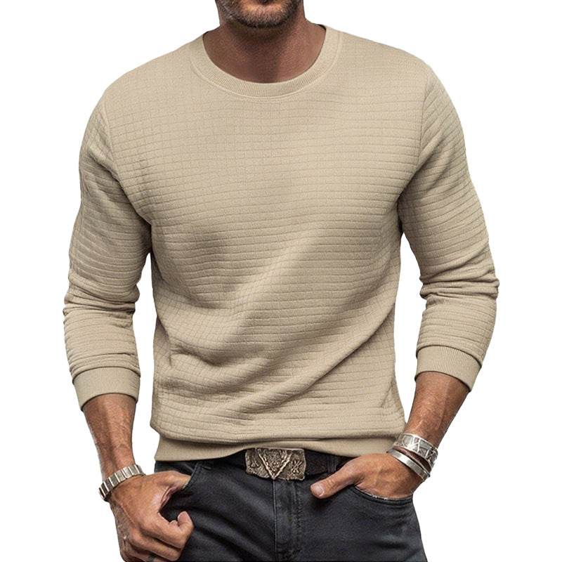 Sweat-shirt pour hommes avec matériau de surface texturé Chic und Stil