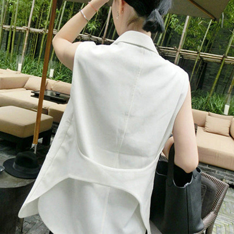 Blouse sans manches à dos nu Chic und Stil pour femmes