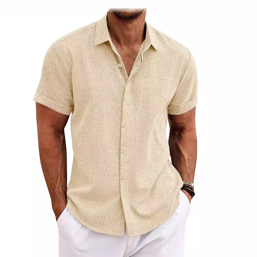 Chemise à manches courtes pour hommes en coton léger avec un confort de port agréable Chic und Stil