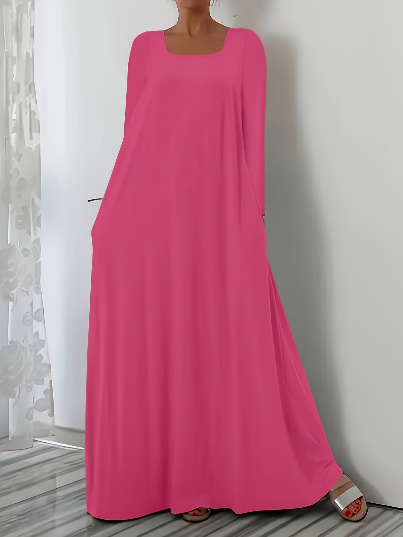 Robe maxi à coupe ample pour femmes avec poches pratiques Chic und Stil