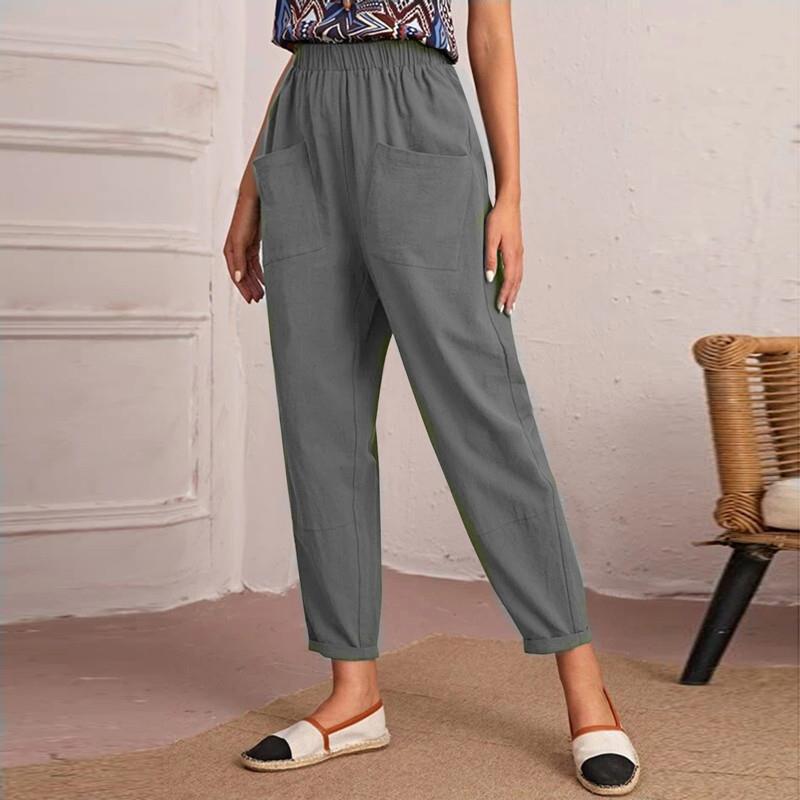 Pantalon confortable pour dames avec taille élastique et poches pratiques Chic und Stil