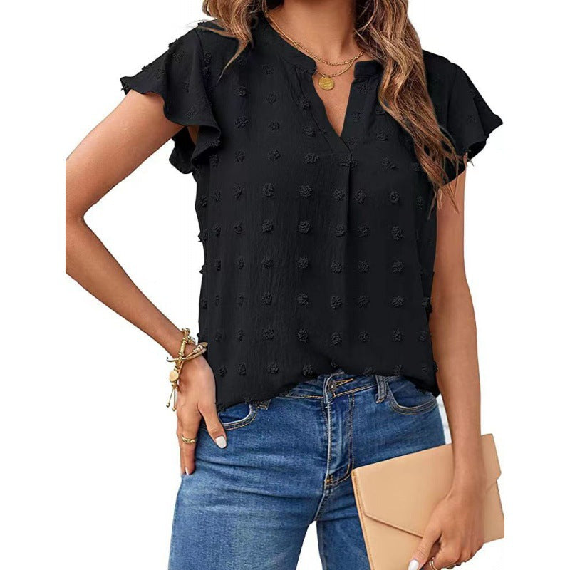 Chemisier femme avec manches volantes Chic und Stil
