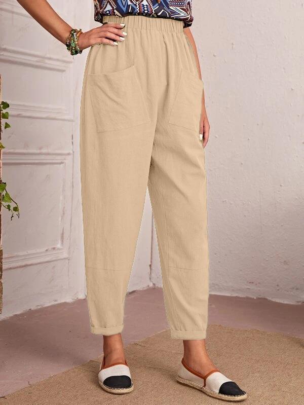 Pantalon confortable pour dames avec taille élastique et poches pratiques Chic und Stil