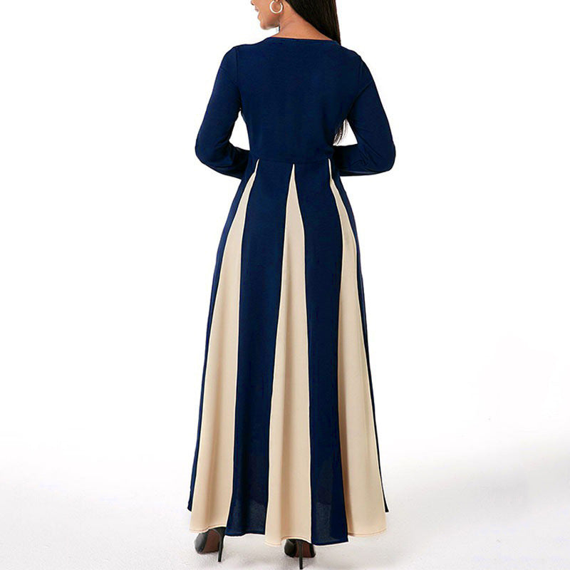 Robe maxi élégante pour femmes avec un motif brodé élaboré Chic und Stil