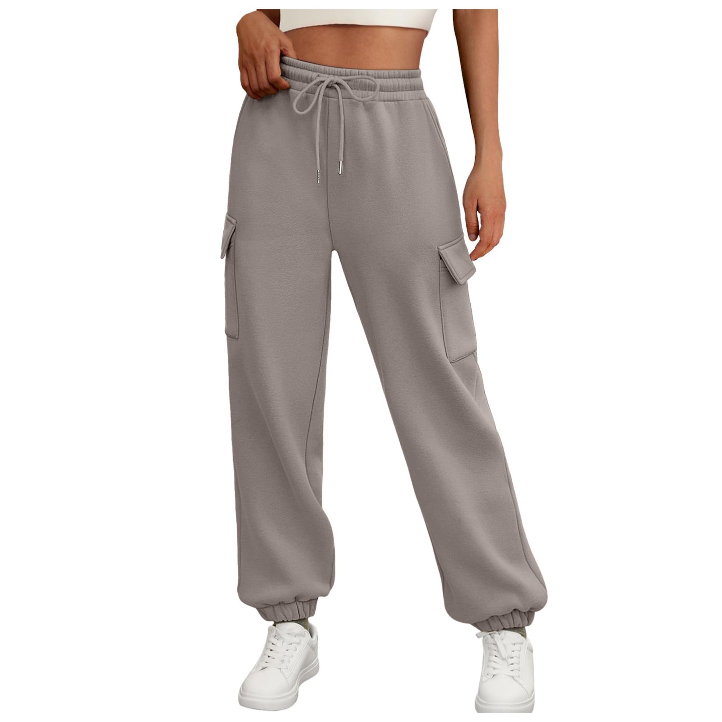 Pantalons de survêtement cargo hauts élégants pour femmes Chic und Stil