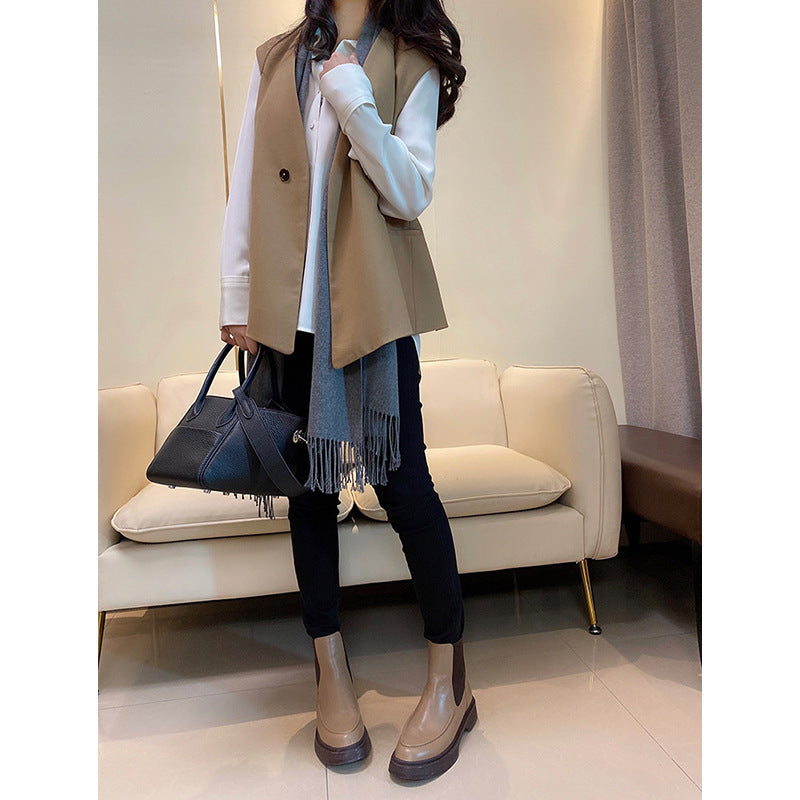 Gilet utilitaire empilé élégant pour femmes Chic und Stil