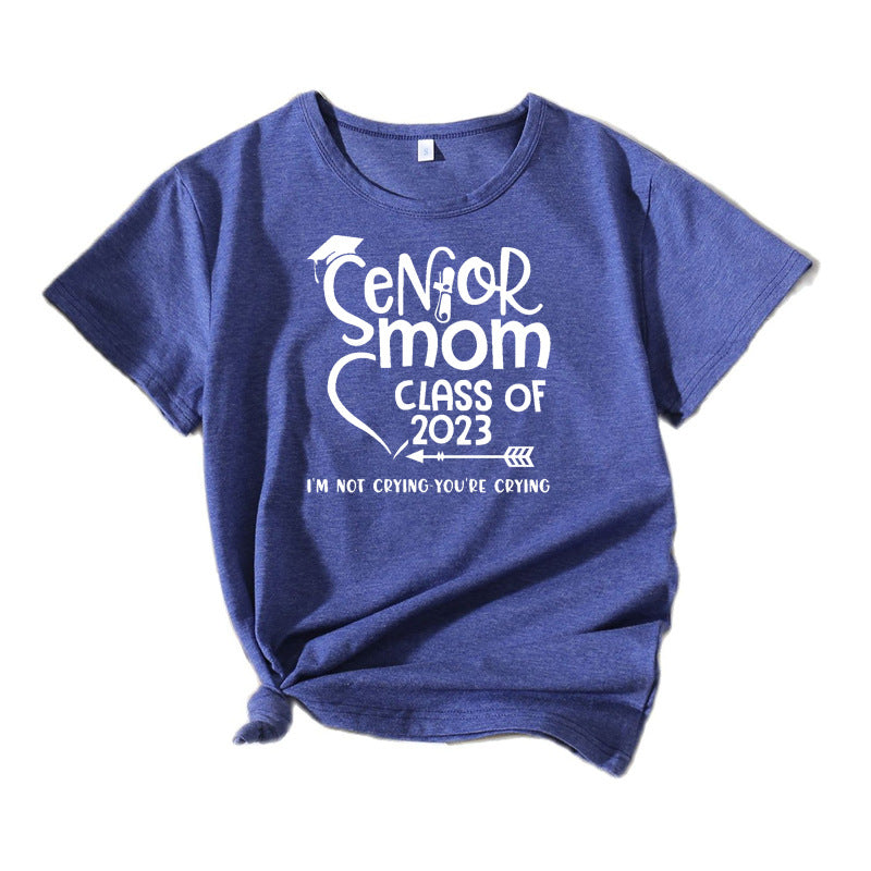 T-shirt graphique en coton pour femmes Chic und Stil