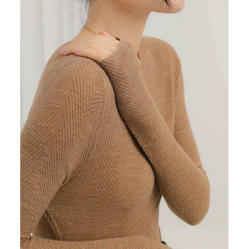 Haut à manches longues texturé pour femmes Chic und Stil