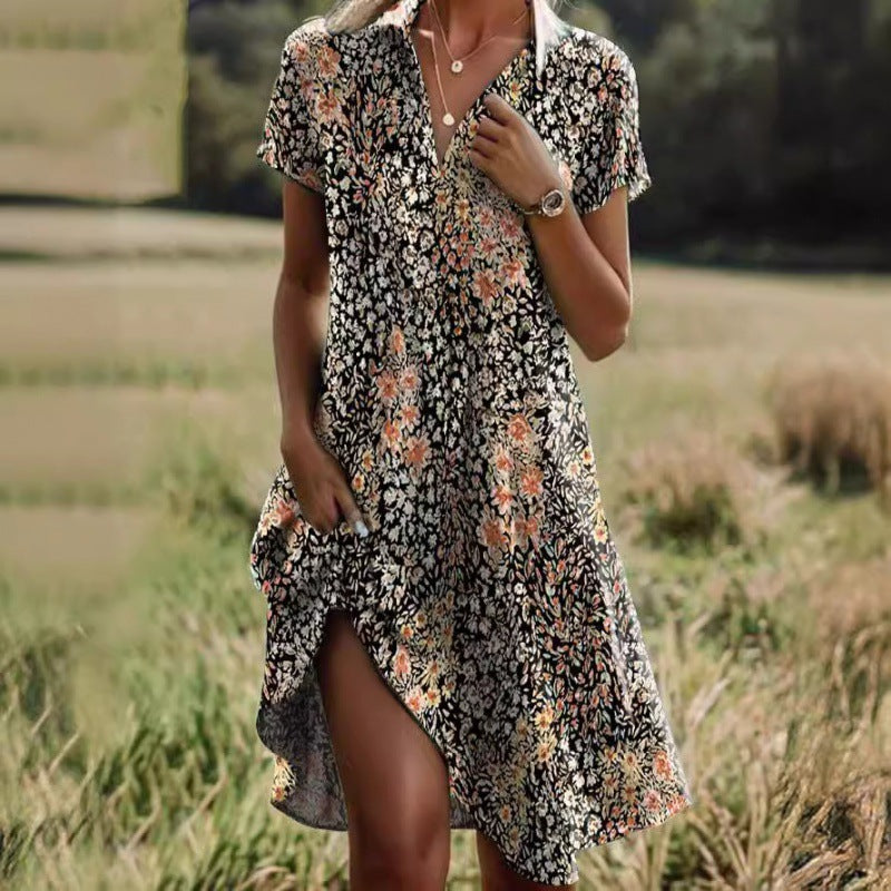 Robe midi chemise polyvalente pour femmes Chic und Stil