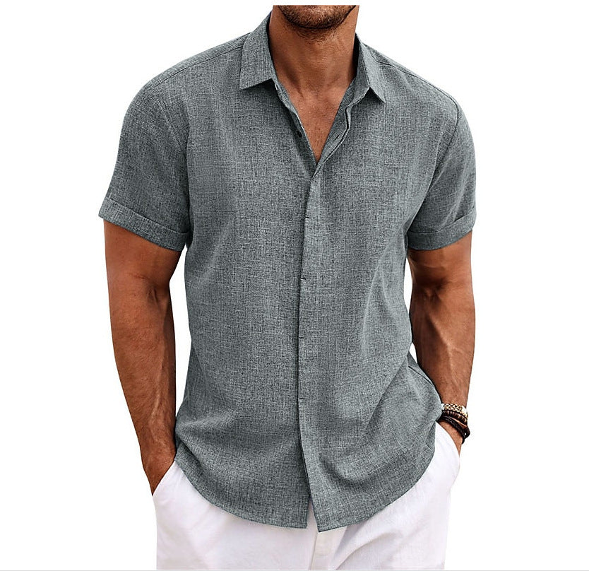 Chemise à manches courtes pour hommes en coton léger avec un confort de port agréable Chic und Stil