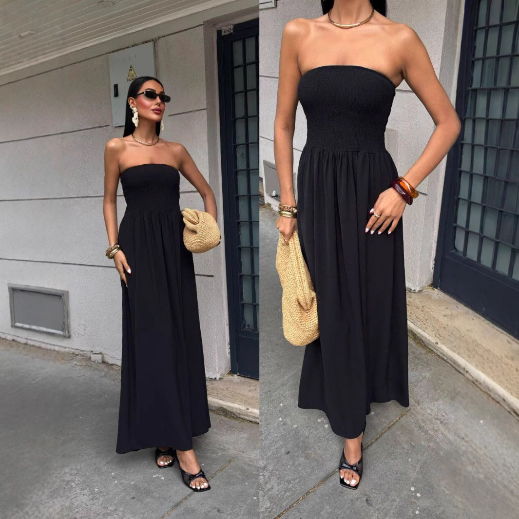 Robe maxi sans épaules Chic und Stil pour dames