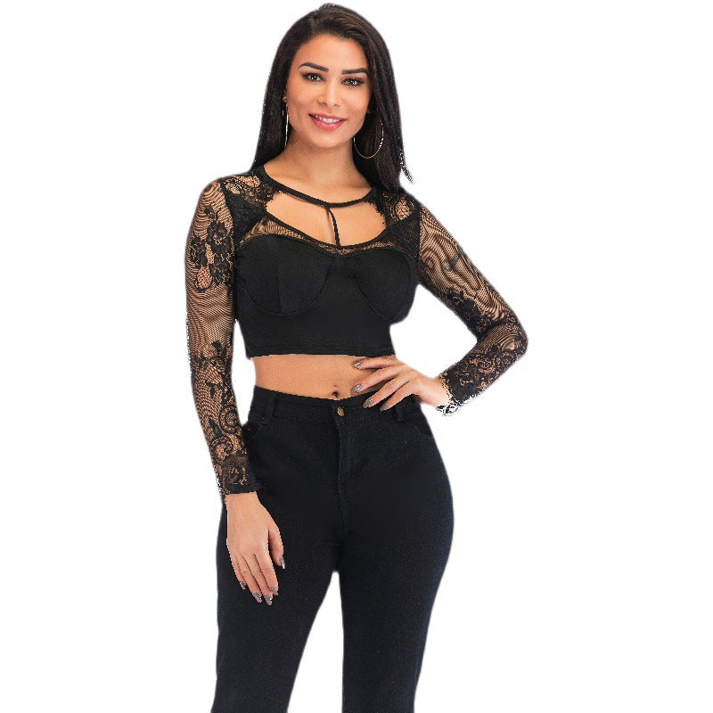 Haut court en dentelle Chic und Stil pour femmes