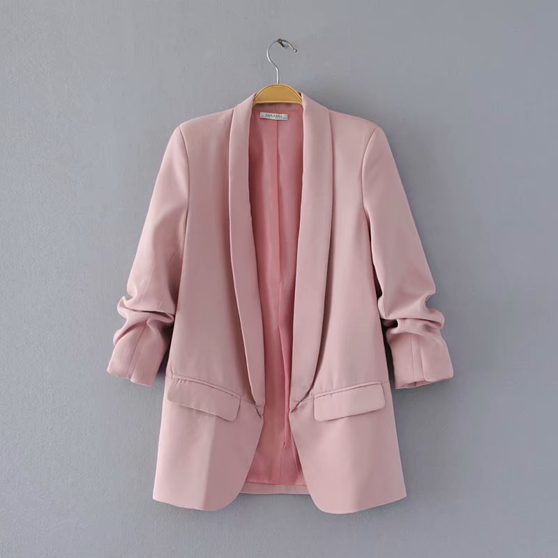 Blazer élégant pour femmes avec des manches retroussées et des poches pratiques Chic und Stil