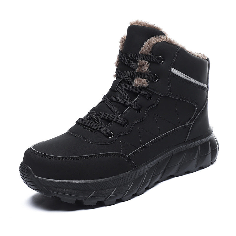 Bottes d'hiver hautes pour femmes avec doublure douillette et semelle accrocheuse Chic und Stil