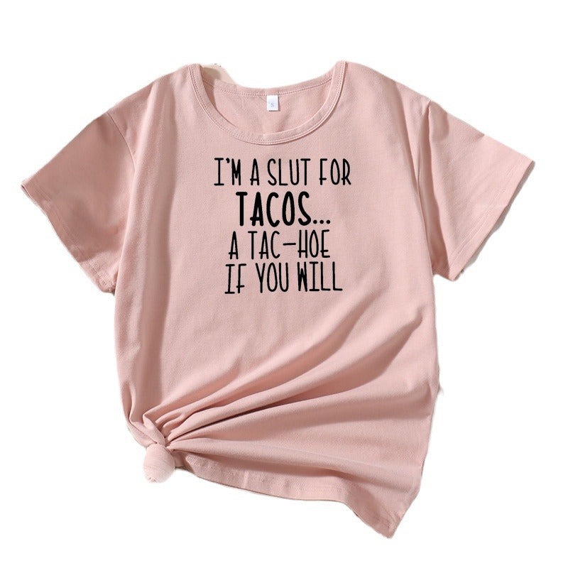 Damen Lustiges Foodie Humor T-Shirt Chic und Stil