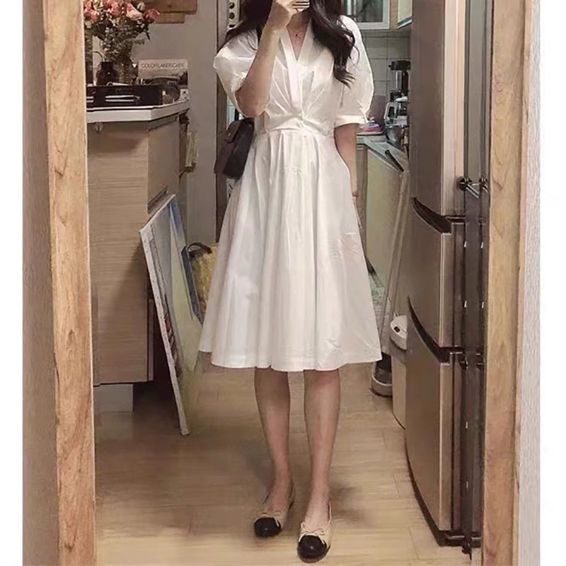 Robe Midi Popeline Élégante pour Femmes Chic und Stil