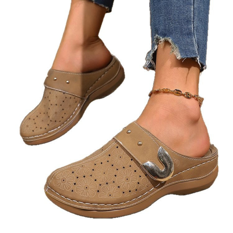 Sabots confortables pour dames avec décorations élégantes Chic und Stil
