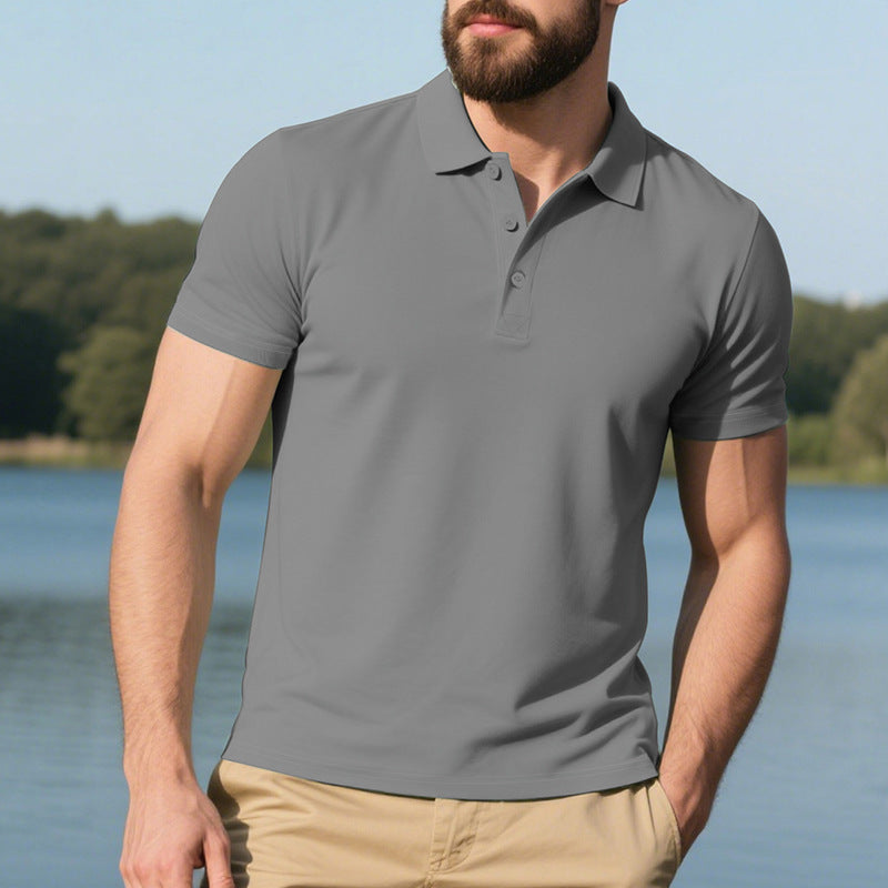 Polo sportif pour hommes en matériau fonctionnel respirant Chic und Stil