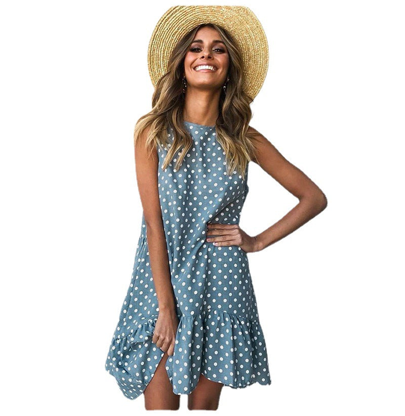 Robe de loisir à ourlet volant pour femmes chic et stylée