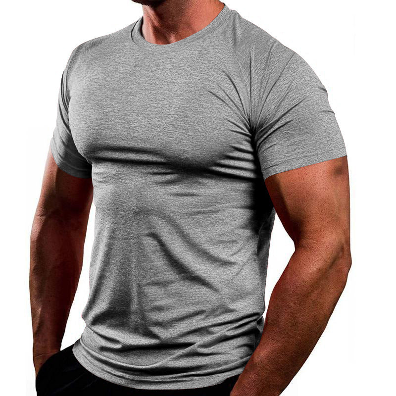 T-shirt de fitness respirant pour hommes en tissu léger avec coupe ajustée Chic und Stil