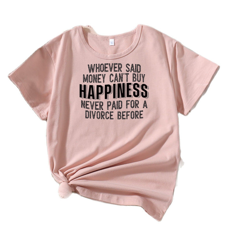 T-shirt graphique décontracté pour femmes Chic und Stil 1751262043