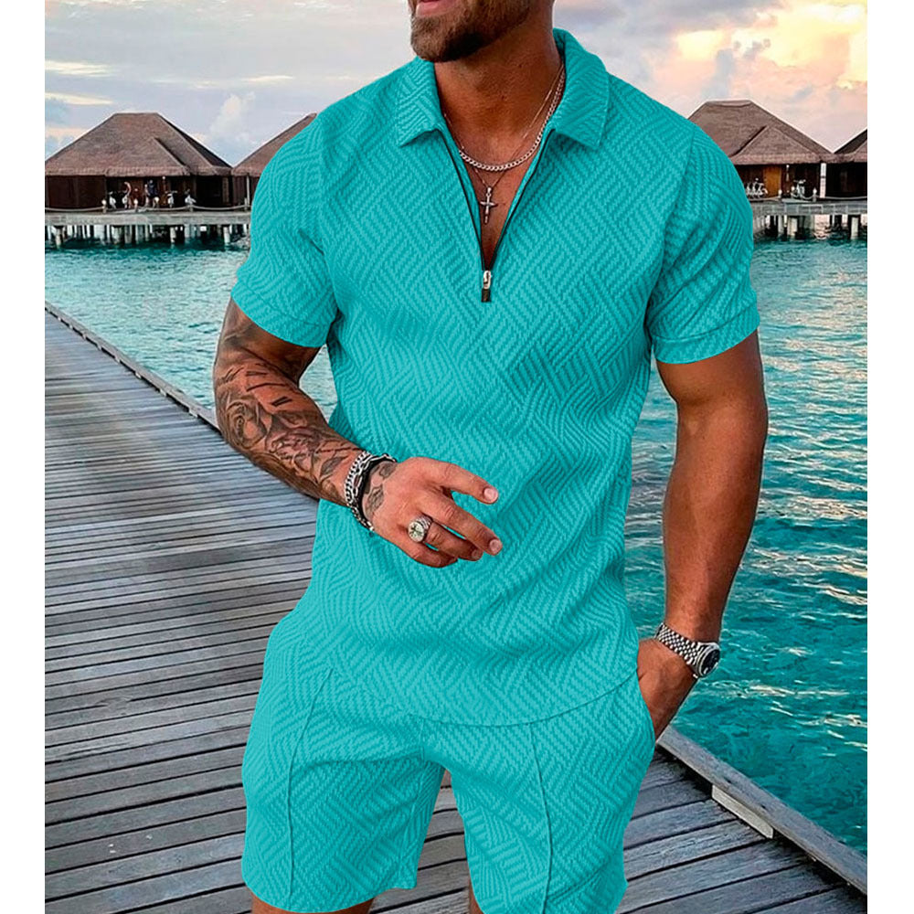 Costume de loisir élégant pour hommes avec design texturé Chic und Stil