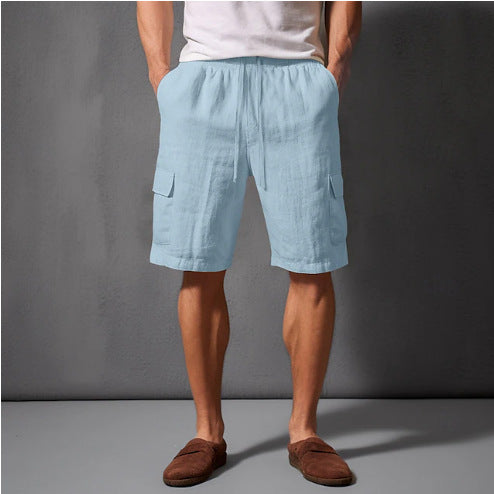 Shorts cargo multifonctionnels pour hommes avec poches latérales confortables et taille élastique Chic und Stil