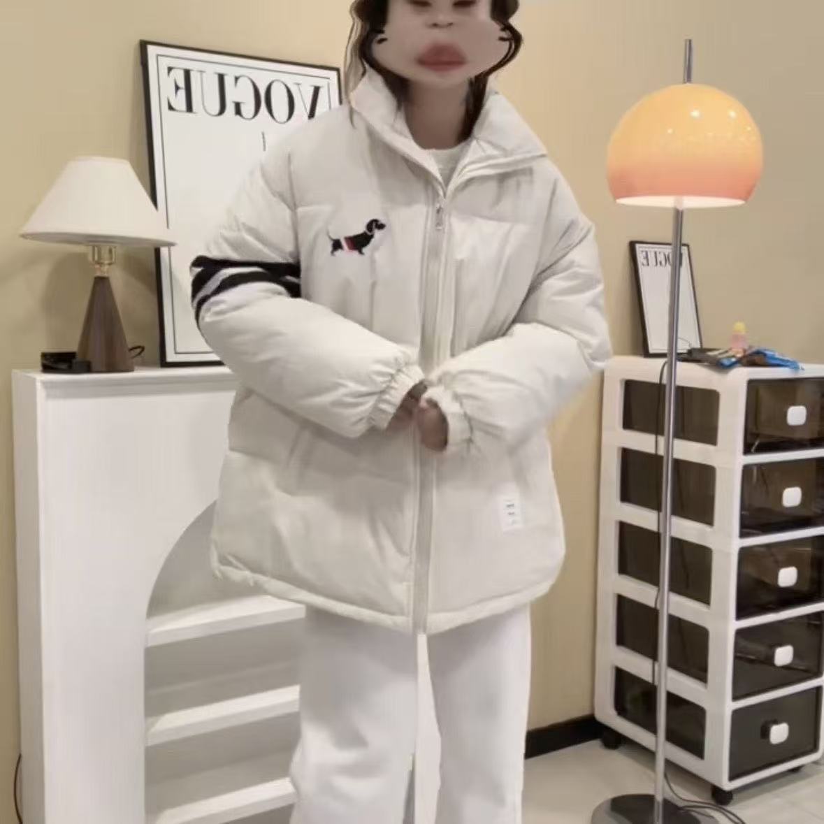 Veste d'hiver surdimensionnée pour femmes avec design matelassé Chic & Stil