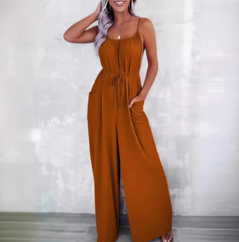 Combinaison sans manches pour femmes légère avec ceinture ajustable Chic und Stil