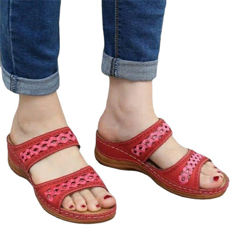 Sandales confortables à lanières pour dames avec semelle ergonomique et design élégant Chic und Stil