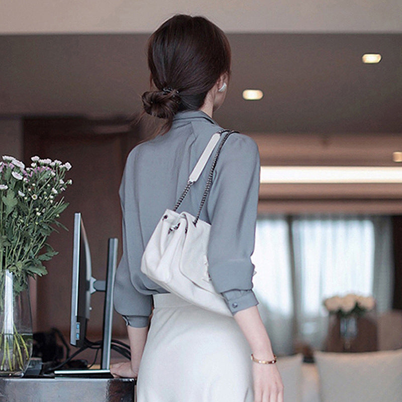 Blouse légère à boutons pour femmes Chic und Stil