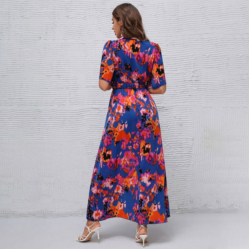 Robe maxi ceinturée pour femmes Chic und Stil