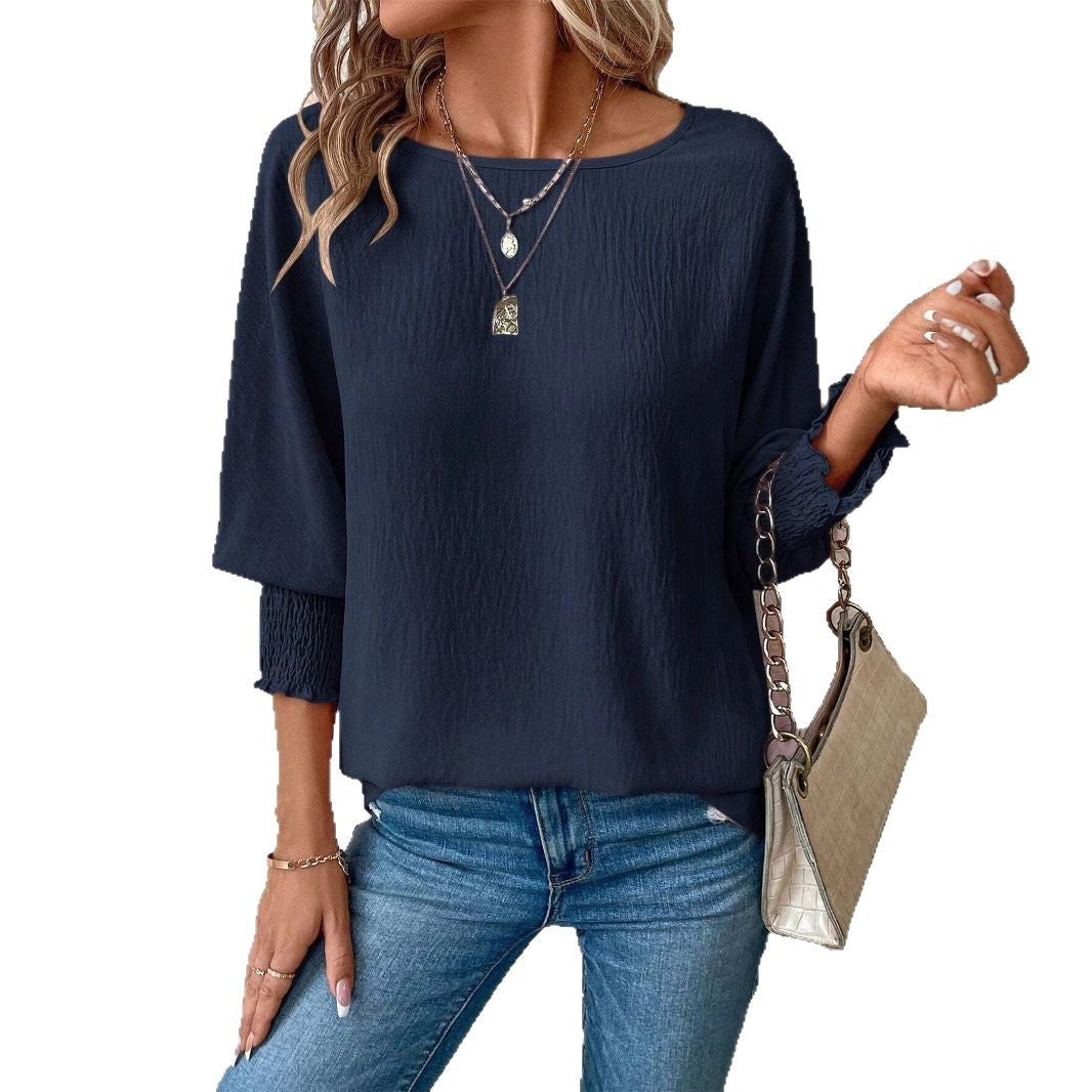 Chemisier oversize pour femmes avec coupe décontractée et manches élastiques Chic und Stil