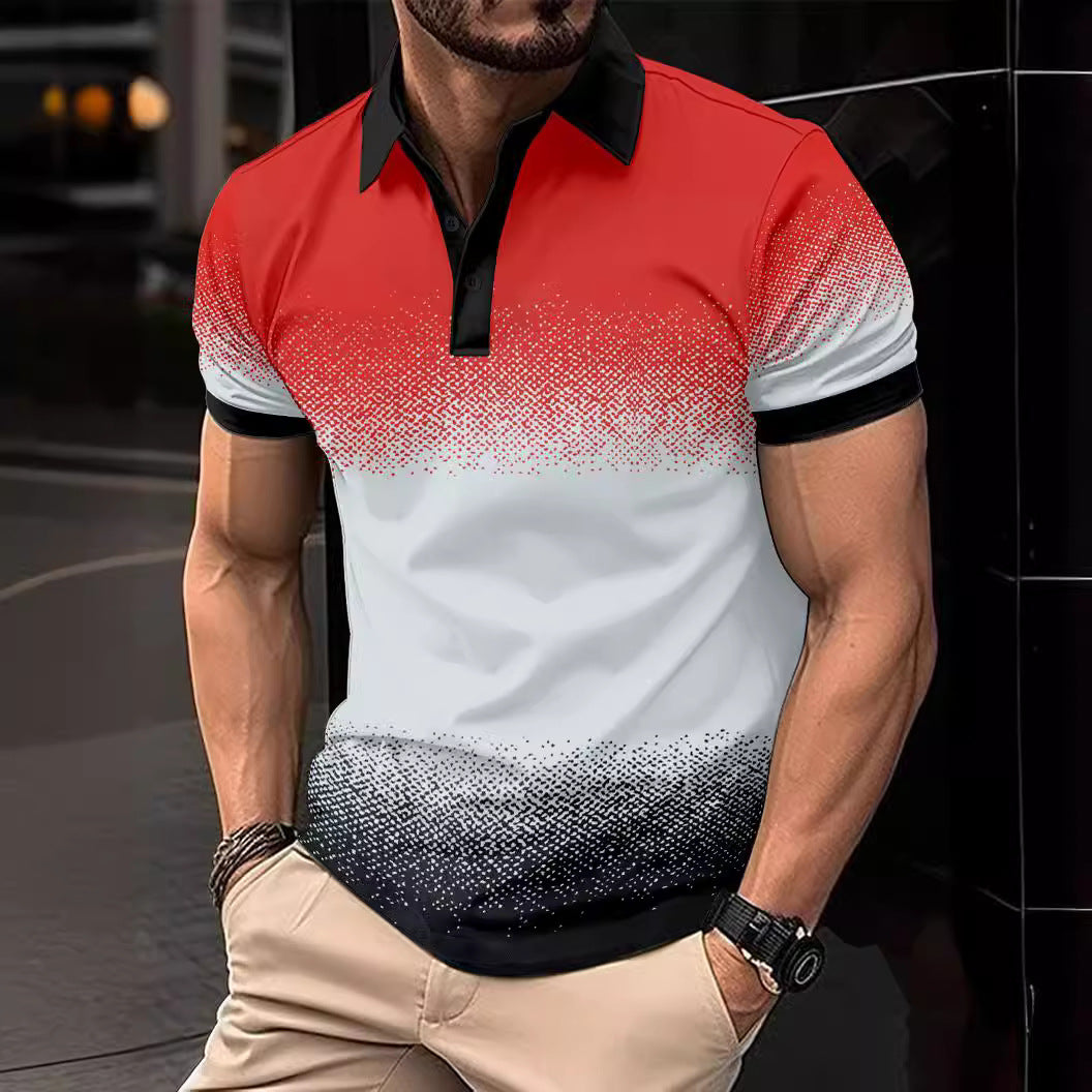 Chemise Polo Dynamique Dégradé pour Hommes Chic und Stil